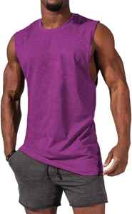 Débardeurs en coton surdimensionnés pour hommes personnalisés mode d'été Streetwear délavé à l'acide style décontracté respirant tricoté pour la rue d'été - Product Image 2