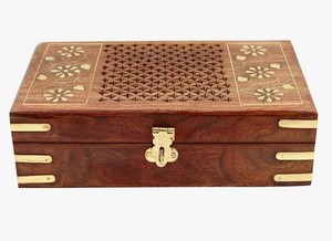 Premium Women's Small Maple Wood Jewellery <b>Box</b> Hand Carved and Polished <b>Wooden</b> Crafts Wall Sign Gift Organizer - Product Image 2