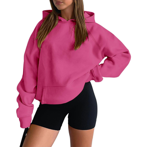 Drop Shoulder 400 GSM Custom Logo Fleece Eco-Friendly Windproof Breathable Oversized Hoodie for Women - Product Image 1