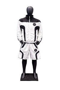 Custom Embroidered Men's Autumn Two-Piece Tracksuit Set with Windbreaker and Shorts 100% Polyester Quick Dry Casual Streetwear - Product Image 5