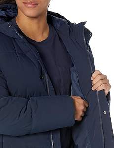 Veste matelassée pour homme de qualité supérieure, personnalisée, résistante à l'eau, marine, recyclée, mi-longue, à capuche - Product Image 3