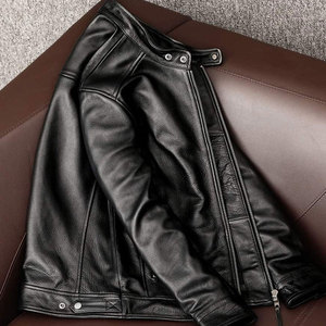 Chaqueta de Cuero para Hombre de Color Sólido con Diseño Personalizado, Servicio OEM para Invierno, Estilo Urbano, Patrón de Letras, Secado Rápido y Transpirable - Product Image 6