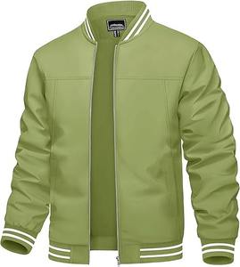 Chaqueta de bombardero de invierno informal estándar vintage personalizada para hombre, abrigo de piloto MA1 con bordado de logotipo personalizado y cuello levantado de nailon - Product Image 4