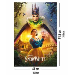 Affiche Disney Blanche-Neige et la Reine, design moderne, cadre noir, pour usage mural - Product Image 2