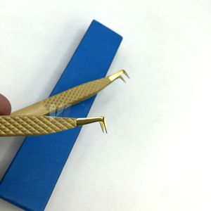 Pince à épiler d'extension de cils en acier inoxydable japonais avec logo personnalisé - Product Image 3