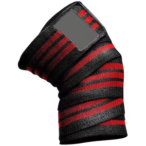 Couvre-genoux Prolift avec logo personnalisé Sangles de soutien de compression élastiques pour haltérophilie et haltérophilie - Product Image 4