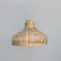 Lampe suspendue en bambou tressé, prix de gros, magnifique pour la décoration du salon, suspension de plafond