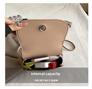 Sac bandoulière en cuir PU pour femme, petit sac à bandoulière avec fermeture magnétique, mini sac messager, usage quotidien <span class=keywords><strong>d</strong></span>écontracté - Product Image 2