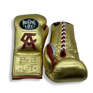 Guantes de Boxeo MMA con Cierre de Velcro, Sin Boxeo No Hay Vida, Cuero Vacuno, Acolchado Grueso de 4 Capas, Absorbe la Humedad, Transpirable, Empaque Personalizado - Product Image 6