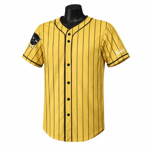 Camiseta de Béisbol Personalizada con Rayas, Camisa de Béisbol con Botones, Transpirable, de Secado Rápido, Fabricante OEM ODM de Marca Privada - Product Image 1