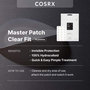 Korean Skin <b>Care</b> Products Acne Treatment Pimple Patch COSRX Clear Fit Master Patch 1ea - Product Image 6