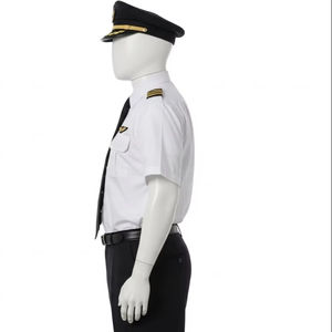 Camisa de Uniforme de Piloto para Hombre, Talla Grande, Poliéster y Algodón, Duradera, Transpirable, Ropa de Trabajo de Aviación, Suministro al por Mayor, Industrial, para Aerolíneas - Product Image 2