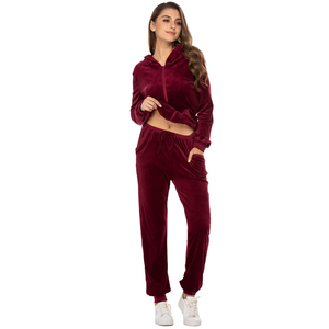 Survêtement à séchage rapide pour femmes, meilleure conception, vêtements de jogging, propre logo, vêtements de sport en coton - Product Image 6