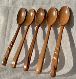 Juego de Espátulas de Madera Hechas a Mano |   Utensilios de Cocina de Madera Natural Ecológicos |   Apto para utensilios de cocina antiadherentes - Product Image 4