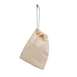 Sac à cordon en coton de style et de luxe avec logo personnalisé, petite maille durable pour le shopping, motif d'impression uni soigneusement conçu - Product Image 1