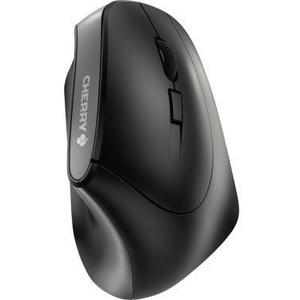 CHERRY MW 4500 Right-Handed Ergonomic Optical USB-A <b>Mouse</b> Black with 10m Battery and Nano Receiver - Product Image 1
