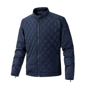 Achetez une veste matelassée verticale épaisse et chaude pour homme, logo personnalisé, veste à bulles, vêtements d'extérieur rembourrés d'hiver, veste streetwear - Product Image 3