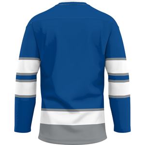 Camiseta de hockey sobre hielo de poliéster de diseño personalizado, ropa deportiva de alta calidad, camisetas de hockey sobre hielo certificadas Bsci, servicio OEM para jóvenes y adultos - Product Image 2
