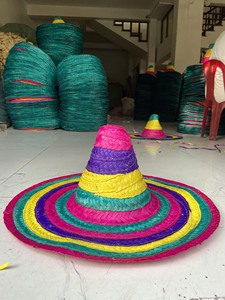 [BEST SELLER] Mexican Hat Sustainable Natural <b>Straw</b> Beach Hat Portable Sun Protection - Product Image 2