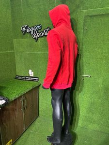 Custom Essentials Hoodies Hombres 100% Algodón Oversize Drop Shoulder Full Zip up Hoodie Heavyweight Zip up sudaderas con capucha para hombres - Product Image 3