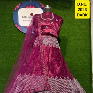 Lehenga Choli de red estilo nupcial moderno, largo hasta el suelo, para fiesta de verano, con falda de 3m, trabajo Butti, Dupatta de 2.5m y Choli bordado de 1.2m - Product Image 5