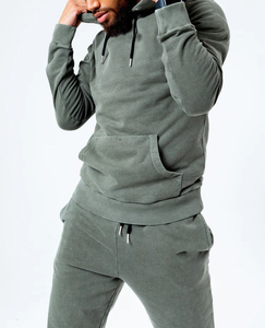 2025 gros hommes poids lourd noir survêtement ensemble écologique imprimé sweat et sweat à capuche vêtements de sport en gros pour l'hiver - Product Image 4