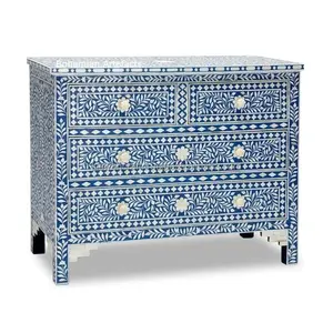 Top Quality Best Design Bone Inlay Chest Drawer Living Room Cabinet 2025 Bone Inlay Dresser Bone Inlay Furniture for India - Product Image 4