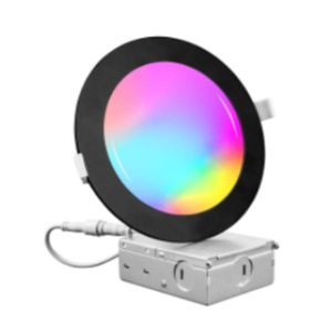 RGBCW 12W Smart LED Downlight Blanc 2700K-6000K Veilleuse Réglable Moderne Aluminium + Fer Personnalisable Encastré Atelier - Product Image 1