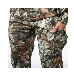 Pantalones de caza para hombre estampado de camuflaje con bolsillos tácticos diseño impermeable y cortavientos - Product Image 6