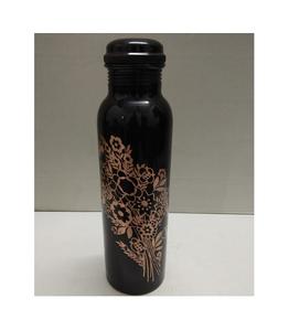<b>Copper</b> <b>Bottle</b> with Premium Antique Finishing <b>Copper</b> Water <b>Bottle</b> with Embossed Design Pure <b>Copper</b> Botte - Product Image 4