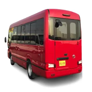 Estándar Buen estado Conducción 30 Asientos Coaster bus disponible para el envío Promoción Toyota Used Buses Gasolina Van para la venta