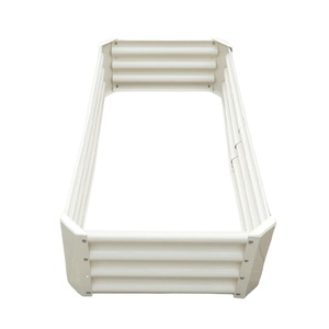 OEM ODM High Quality Large Galvanized Steel Planter Kits Weather-resistant Oval Metal Raised Garden Bed with Long Root for Home - Product Image 1