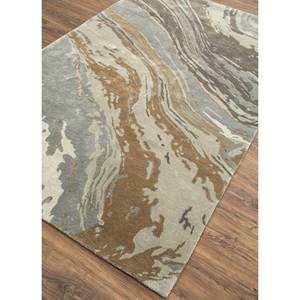 พรมขนสัตว์ผสมวิสโคสทำมือสีเทาดำ รุ่น Taq-4376 รูปทรงสี่เหลี่ยมผืนผ้าขนาดใหญ่ สำหรับห้องนอน ทางเดิน หนา 10 มม. ลายแบบนามธรรม สำหรับวัยรุ่น - Product Image 2