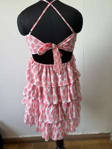 Mini Vestido Bordado Floral para Mujer, 100% Algodón, Estilo Ajustado y Evase, Casual para Verano/Primavera - Product Image 5