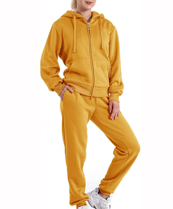 Ensemble de survêtement long vintage délavé coupe ample sur mesure pour femmes meilleur vente hiver meilleur prix 2025 - Product Image 1