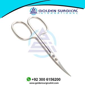 Tijeras para Cutículas y Pestañas con Acabado Plateado, Tijeras de Acero Inoxidable de Alta Calidad con Logotipo Personalizado - Product Image 4