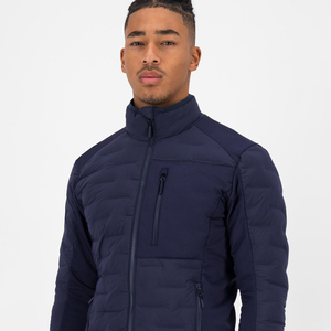Vente en gros Personnalisable Manteau bouffant à capuche pour hommes Veste décontractée style de rue hiver imperméable fermeture éclair ripstop OEM - Product Image 4