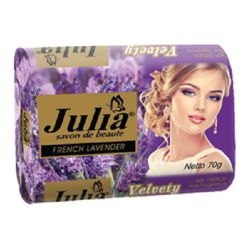 Produk baru mawar kuning merah Solid perlengkapan mandi ungu mawar melati 70Gram Perancis Lavender putih Julia sabun Bar