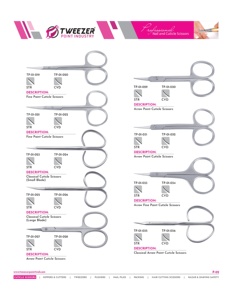 Ciseaux à cuticules conçus pour le façonnage des ongles et la coupe de précision dans les routines professionnelles de soins des ongles, ciseaux de manucure - Product Image 6