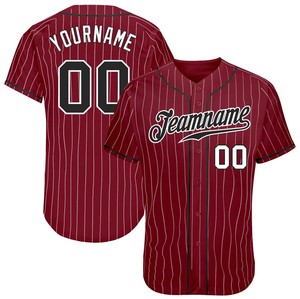 Maillot de baseball brodé personnalisé, uniforme d'équipe, 100% polyester, manches courtes, personnalisable, nom de l'équipe, logo, positions (avant/gauche) - Product Image 1