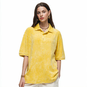 Camiseta de Hombre de Punto Sólido, Lavado a la Piedra, Lavado Ácido, Hombros Caídos, Estilo Holgado - Product Image 5