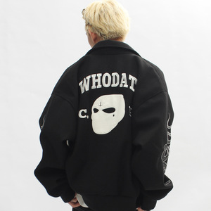 Custom Designed High Quality Wool/Polyester Streetwear Varsity Jacket <b>Men</b> Front Embroidered Quick Dry Breathable Racing - Product Image 6