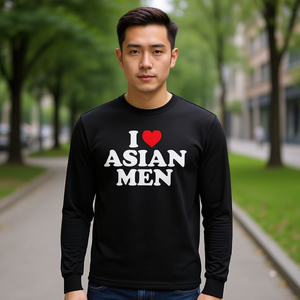 T-shirt a maniche lunghe I Love Asian Men - Product Image 3