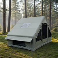 Tente gonflable verte 6,3 m² à installation instantanée en 60 secondes, robuste, en Oxford 600D, imperméable, avec structure pneumatique, abri quatre saisons