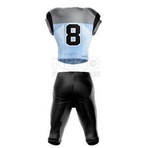 Conjuntos de manga corta transpirables de uniforme de fútbol americano hecho a medida de alta calidad superventas - Product Image 5