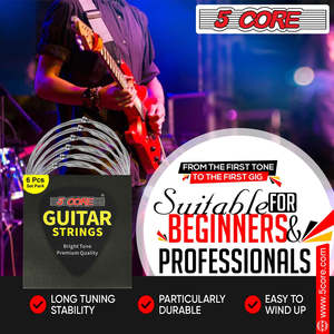 Cuerdas para Guitarra Eléctrica de 5 Hilos para Guitarras de 6 Cuerdas, Acero Niquelado - Product Image 3