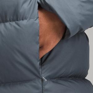 Vente en gros de doudounes d'hiver à capuche en nylon noir avec logo personnalisé pour hommes col montant bouffée de bulles chaude canard lumière extérieure - Product Image 5