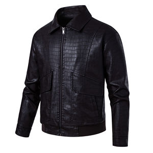 Chaqueta de Moda para Hombre, de Cuero Genuino, Piel de Oveja, Estilo Racing, para Calle, Invierno, Cálida, Impermeable, de Fabricante - Product Image 6