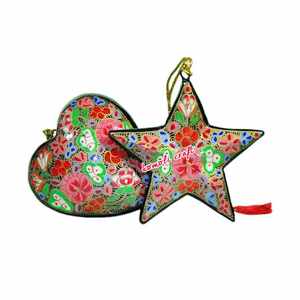 Decoración de Navidad, prensatelas de papel con forma de corazón, modernas, de alta calidad, venta al por mayor - Product Image 2