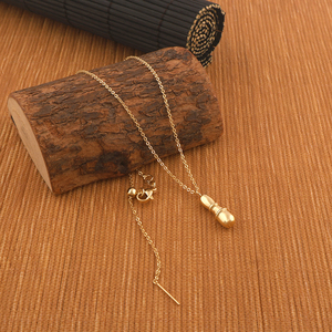 สร้อยคอจี้ตัวอักษรชุบทองแบบหนา ปรับความยาวได้ จี้ทรงกลมแบบพองลม ประดับมุก สำหรับเด็กผู้หญิงและผู้หญิง เครื่องประดับตัวอักษร - Product Image 2